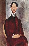 Amedeo Modigliani Portrat des Leopold Zborowski oil painting reproduction